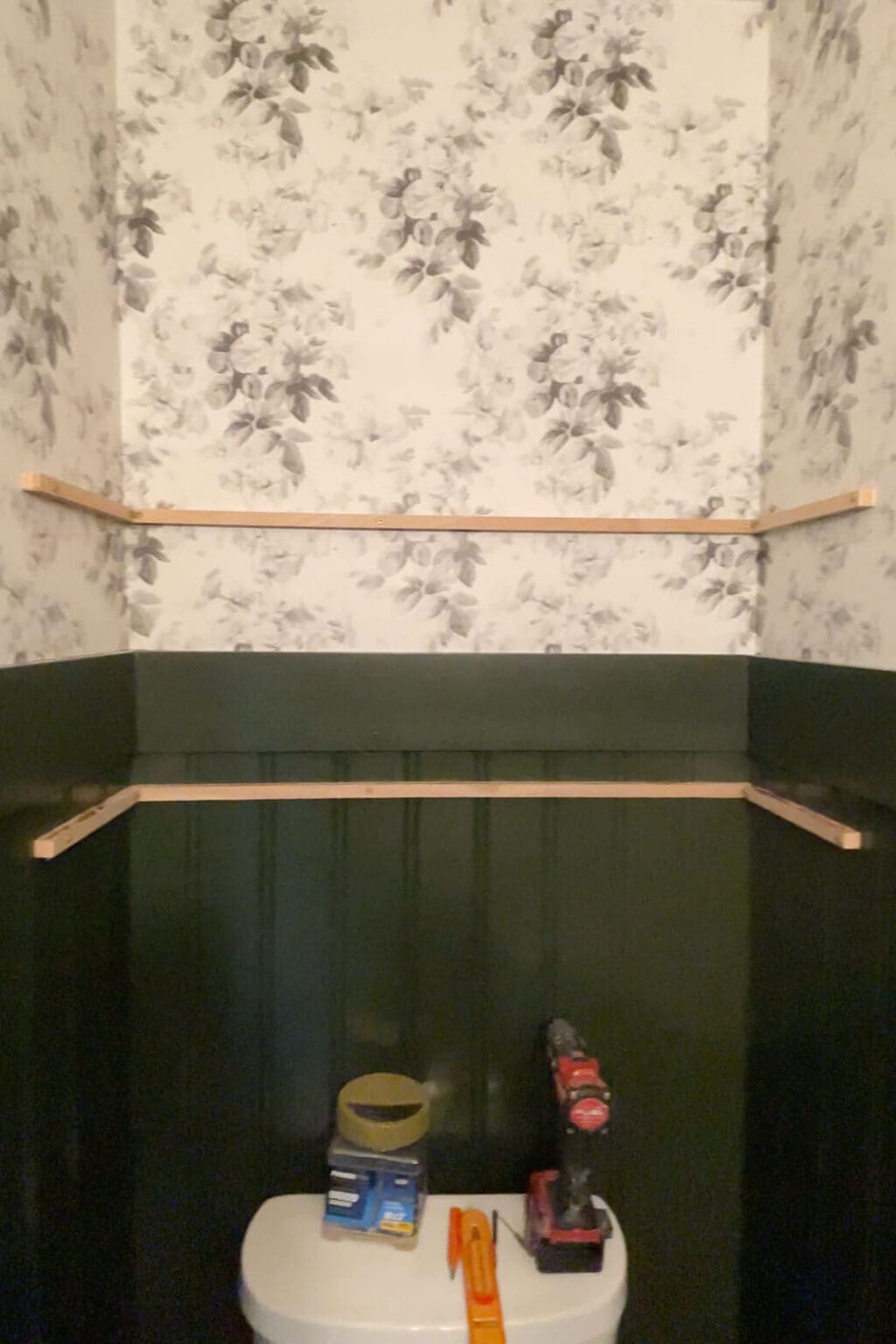 DIY Floating Bathroom Shelf in 4 Easy Steps - Crystel Montenegro Home